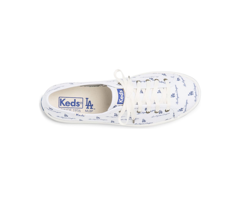 Zapatillas Keds Mujer Blancas/Azules - Kickstart Mlb® - 205-UEJLIY